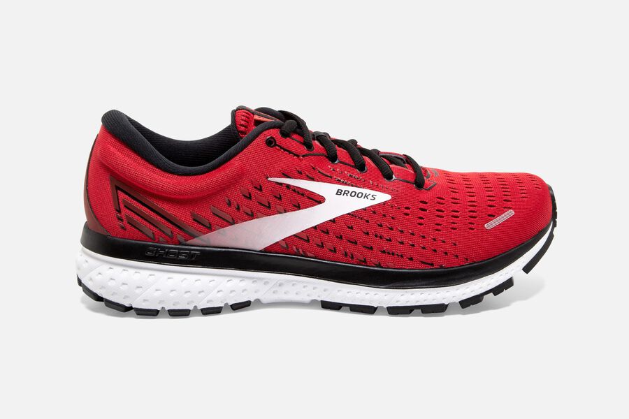 Ghost 13 Road Brooks Running Shoes NZ Mens - Red/White - UFTXYB-416